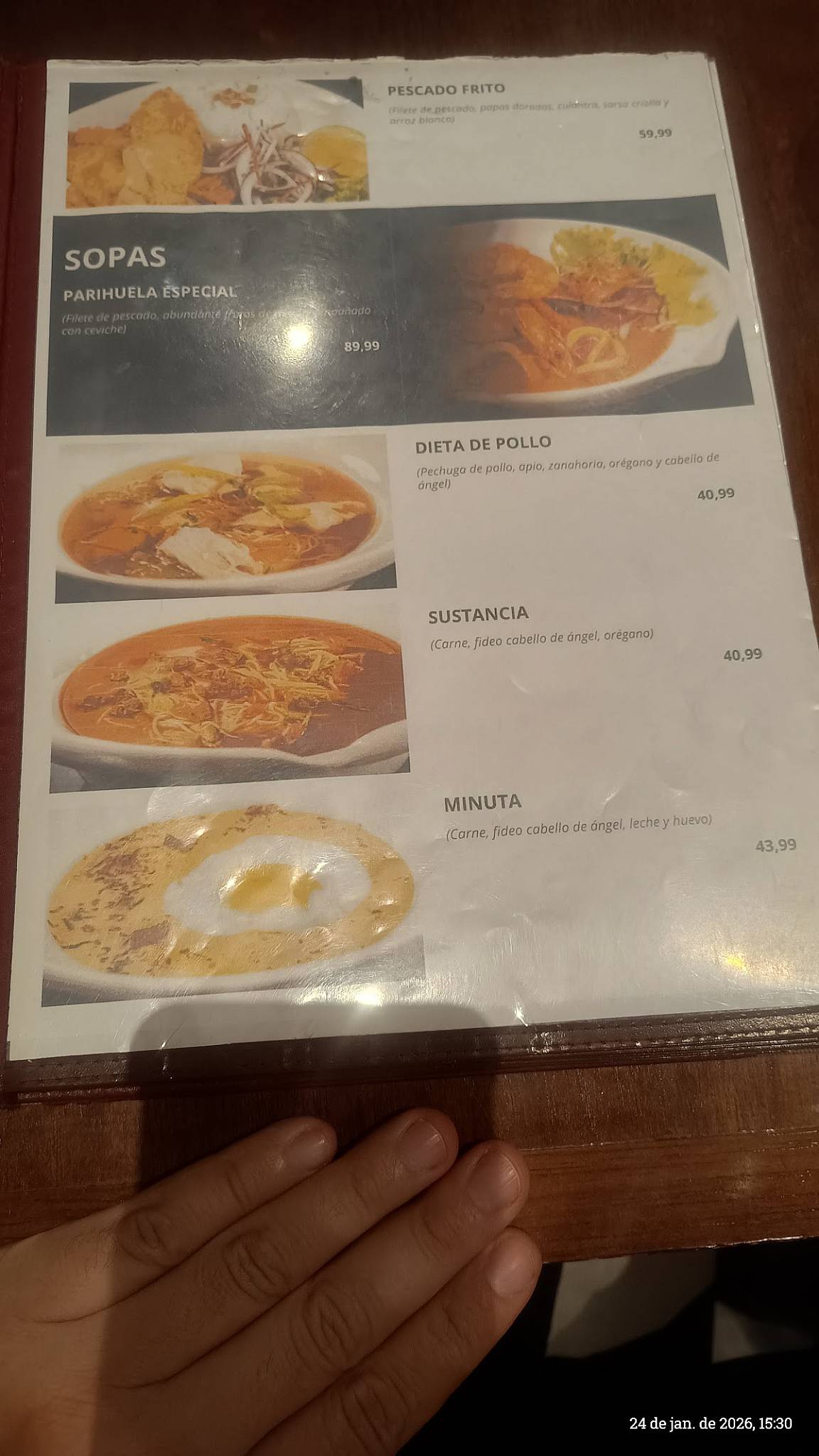 Rinconcito Peruano - (R. Aurora) cardápio