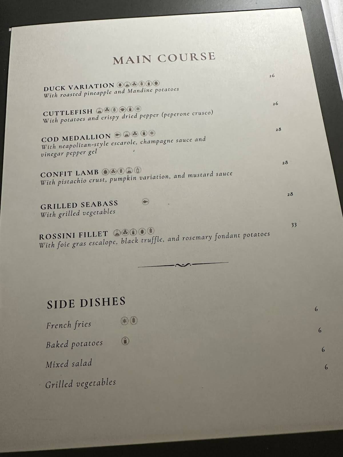 Menu di Ristorante Riva d'Angera 