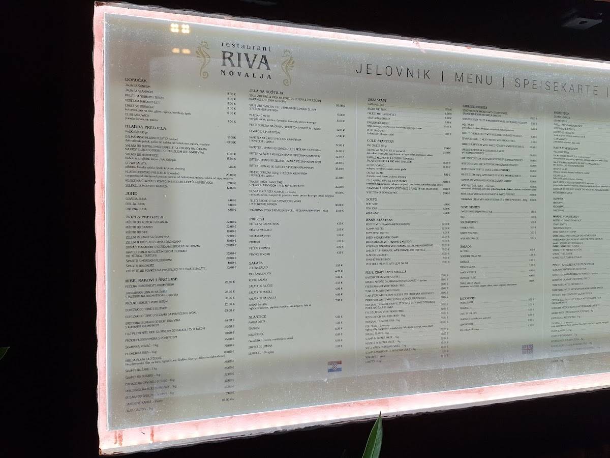 Menu di Riva 