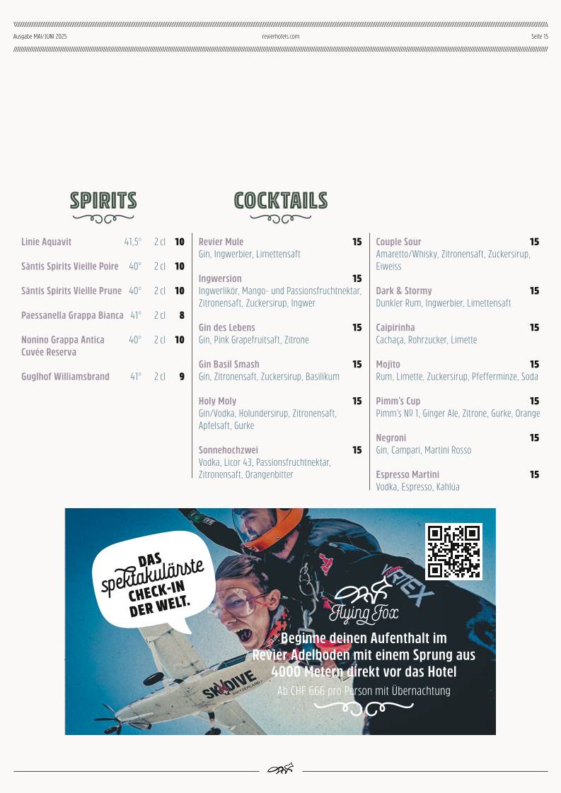 Menu di Roots Restaurant 