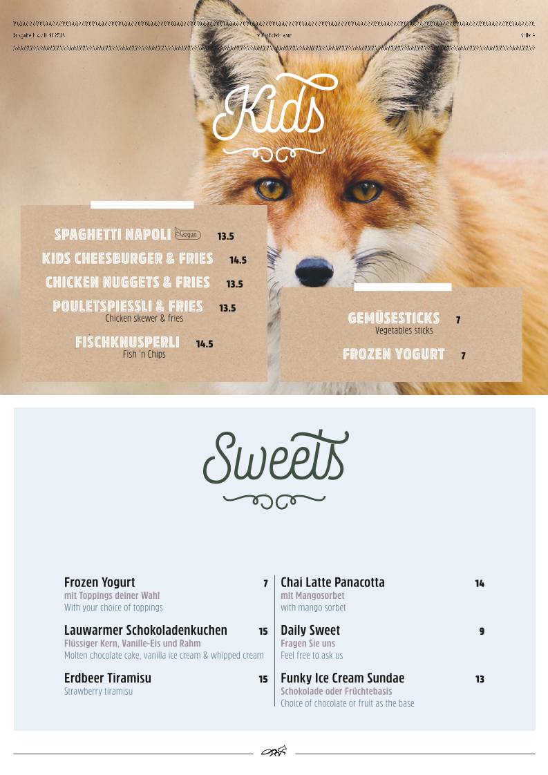 Menu di Roots Restaurant 