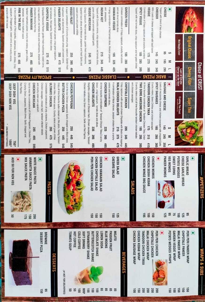Wrappiza menu