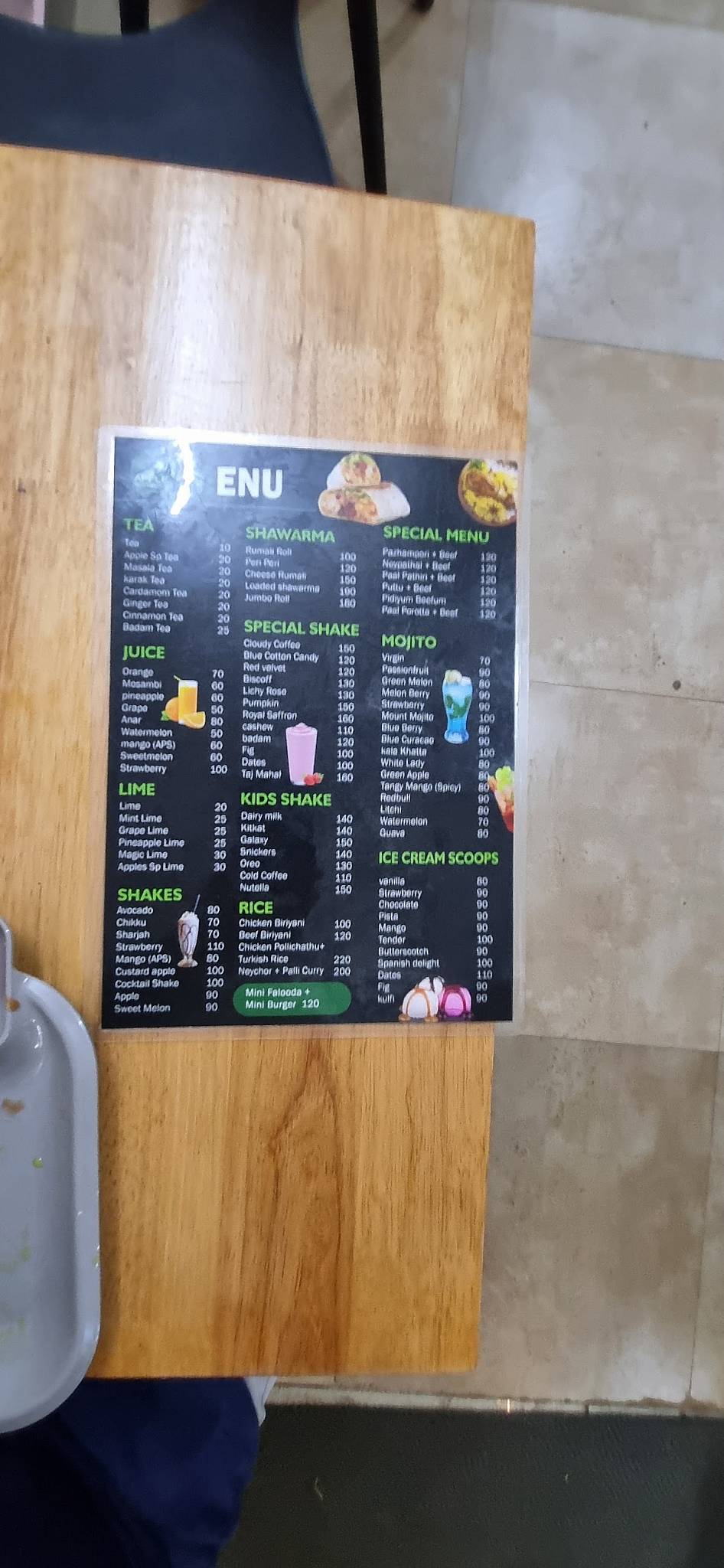 APPLE RESTO CAFE menu