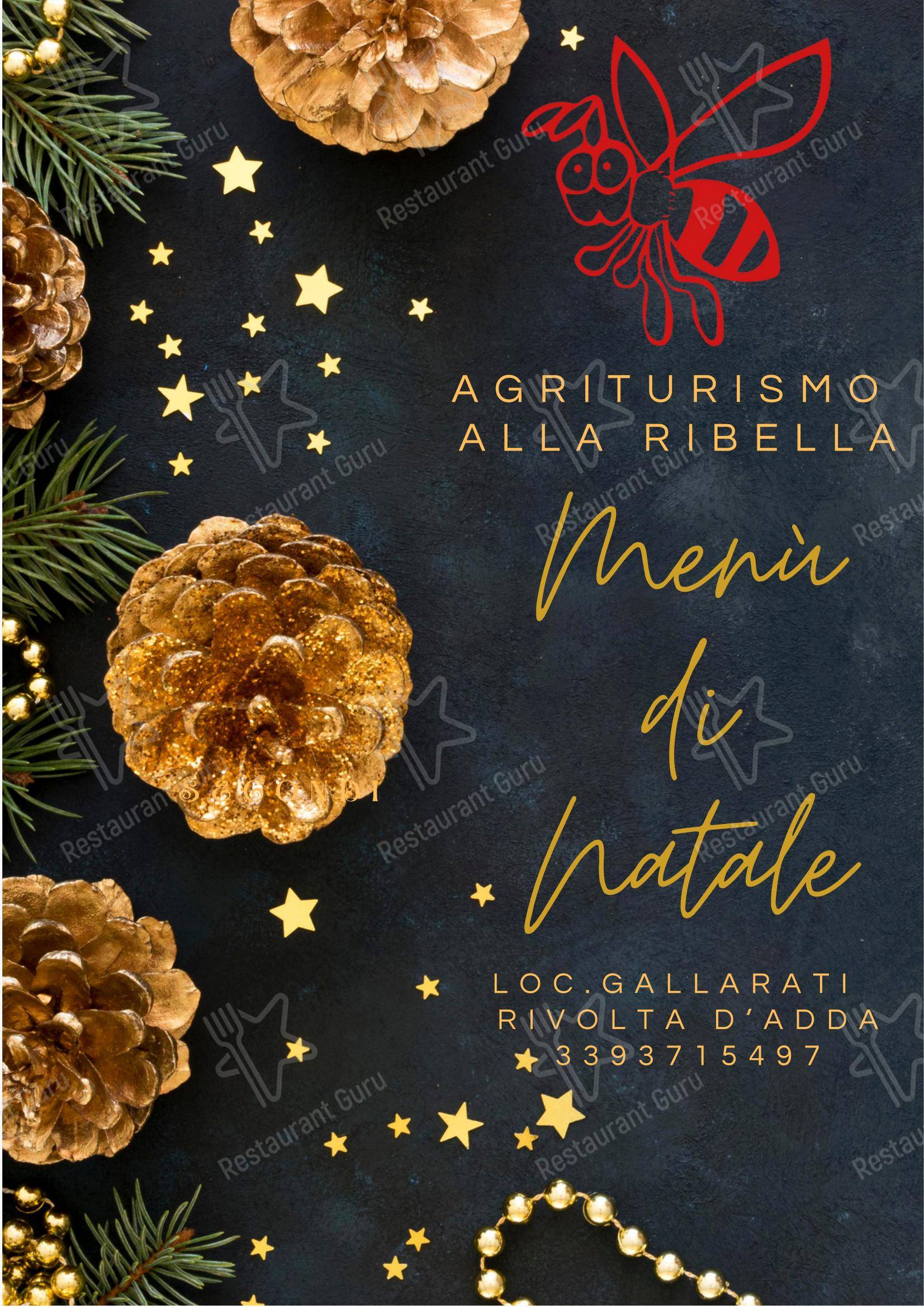 Alla Ribella in Rivolta d' Adda - Menu bar