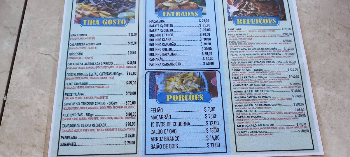 Balneário Ramon cardápio