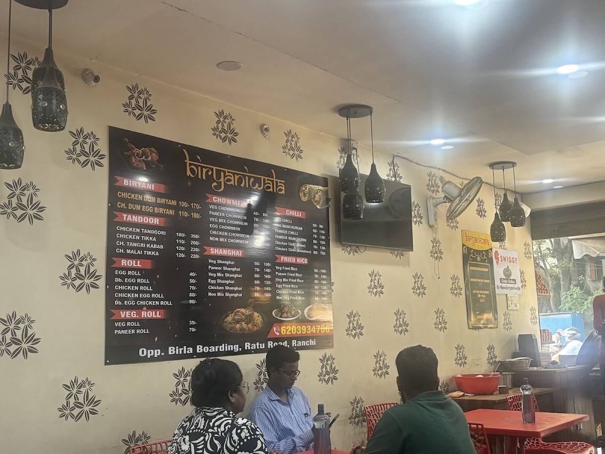 Biryaniwala menu