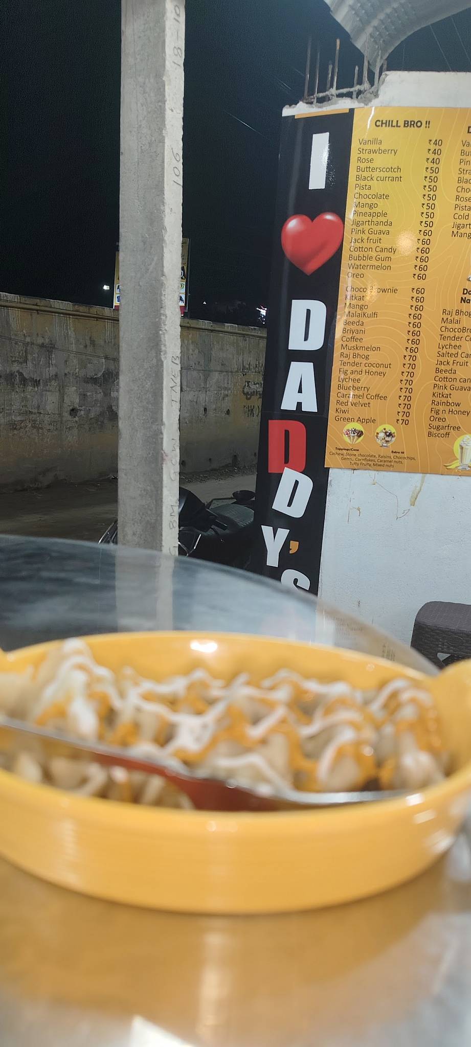 Daddy's RESTO Cafe menu