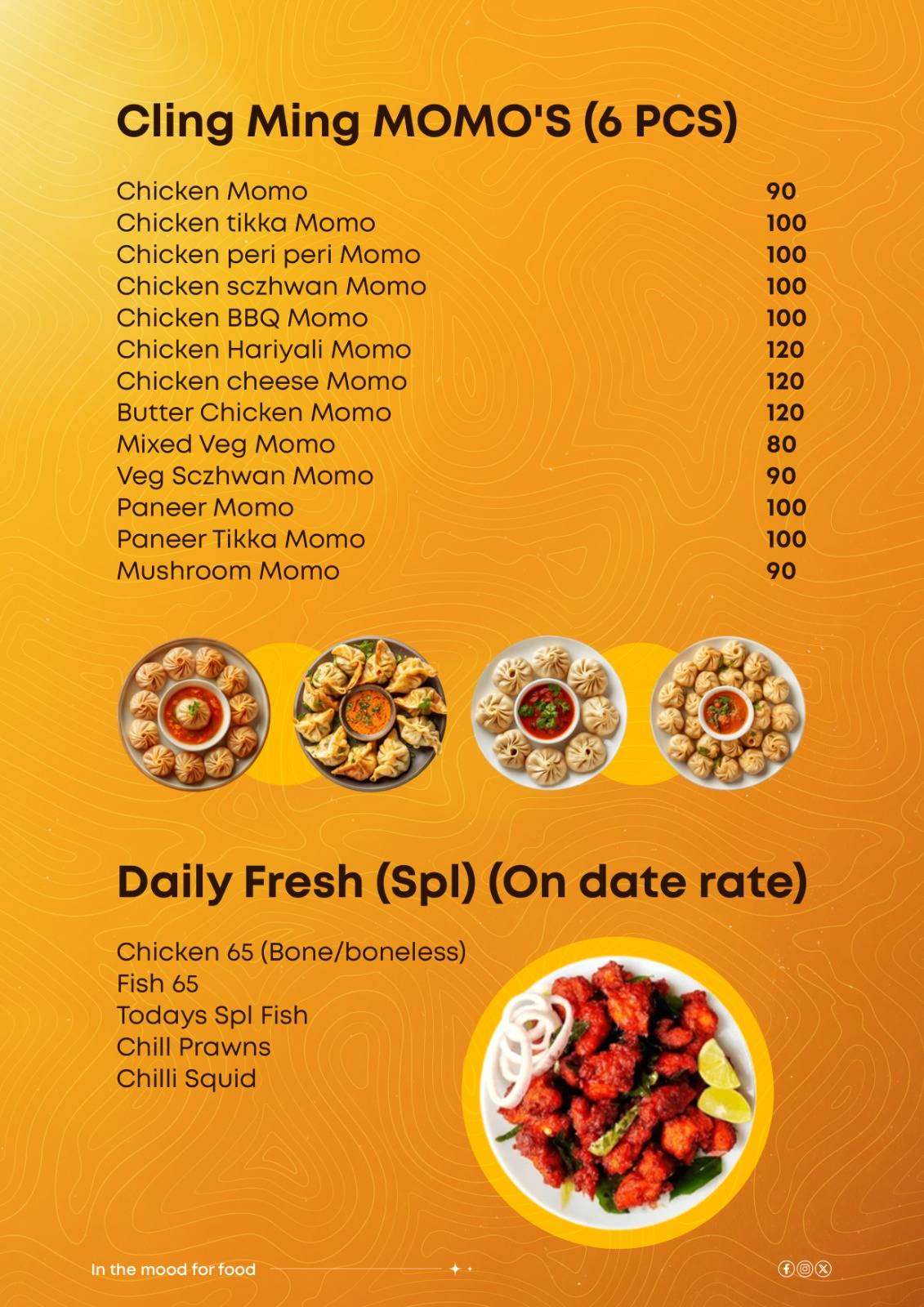 Daddy's RESTO Cafe menu