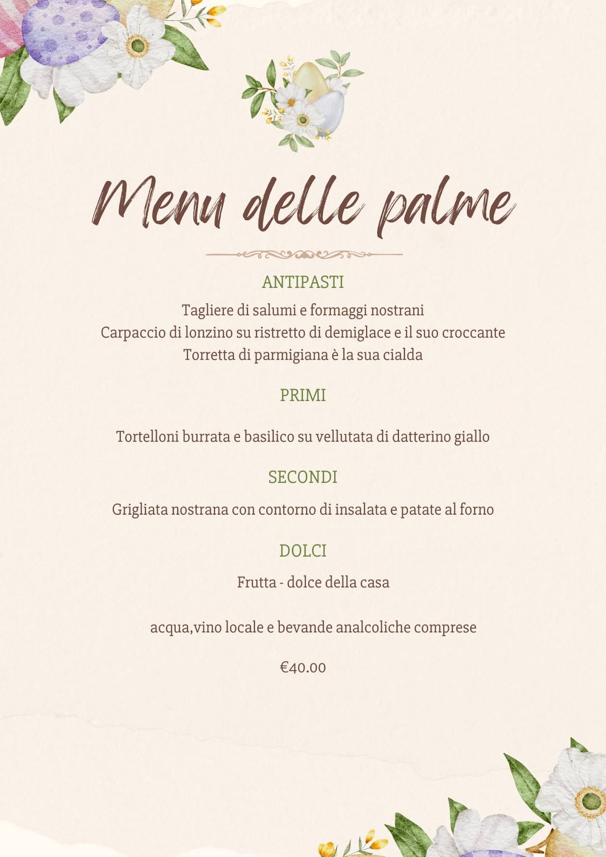 Menu di Donna Rosa 