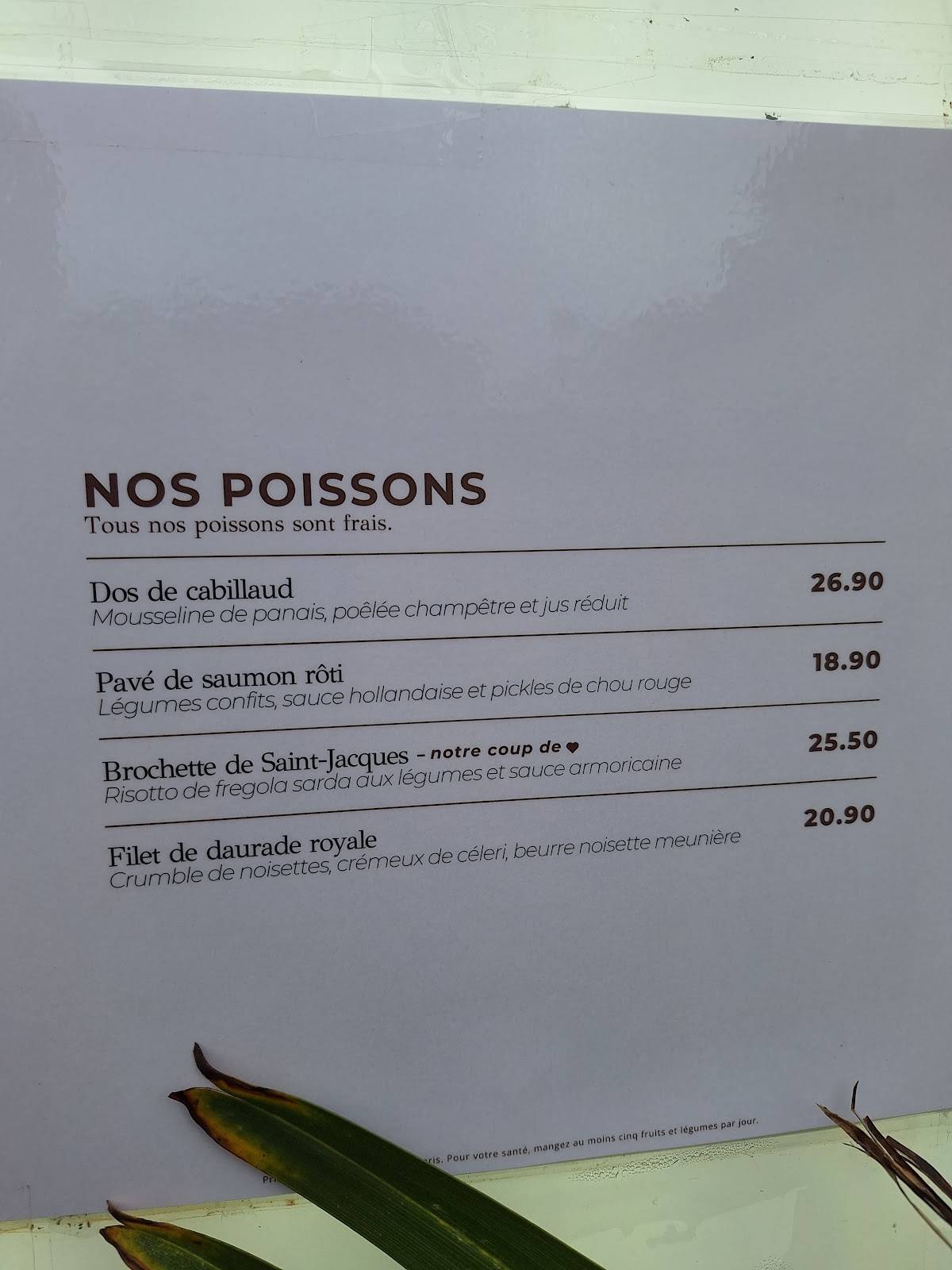 Menu de Le Piccadilly Rennes