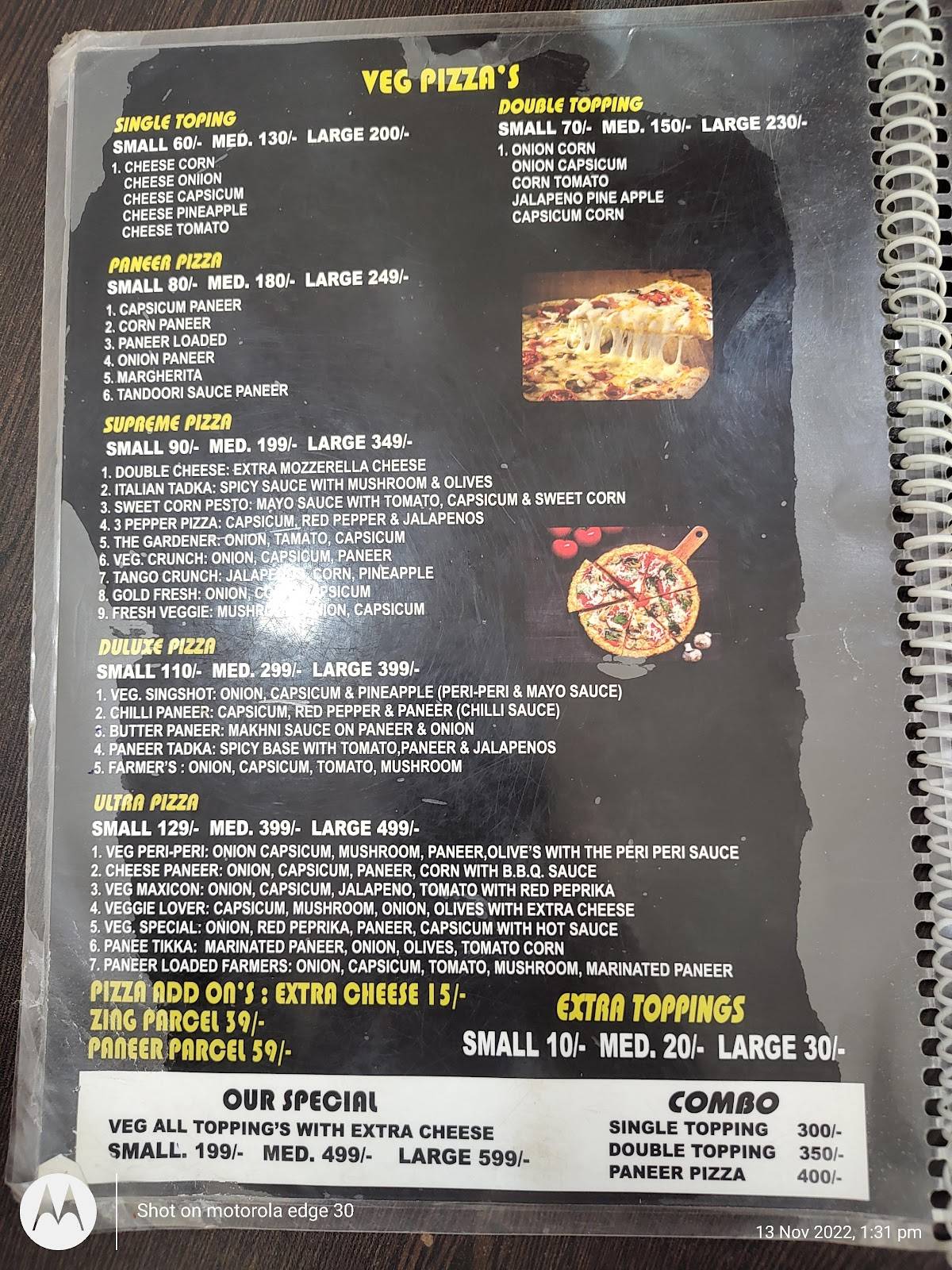 PIZZA ROUTE89 menu