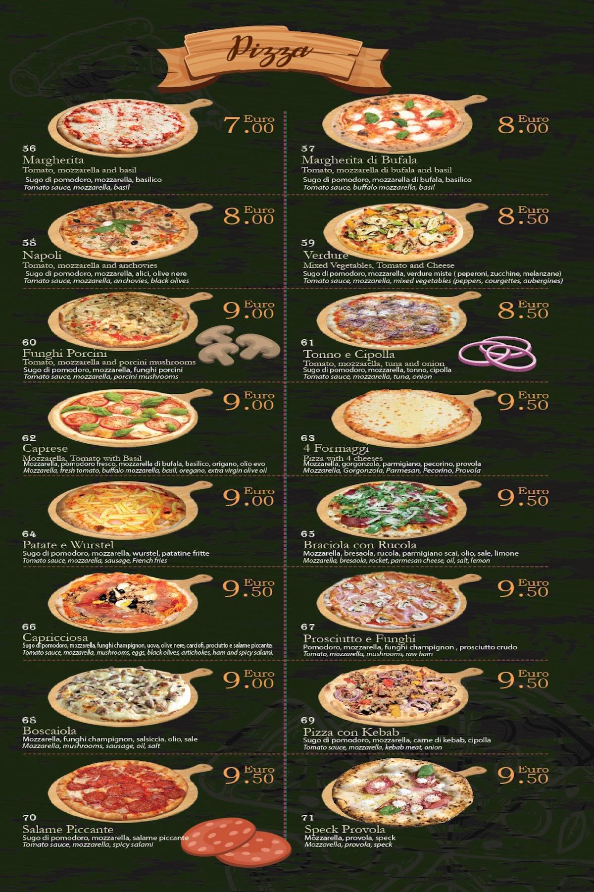 Menu di Teano Pizza Kebab 