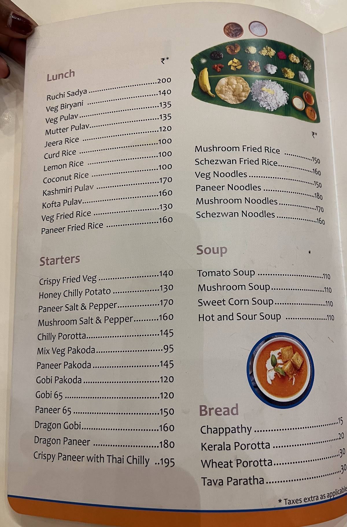Rasoi by Ruchi menu