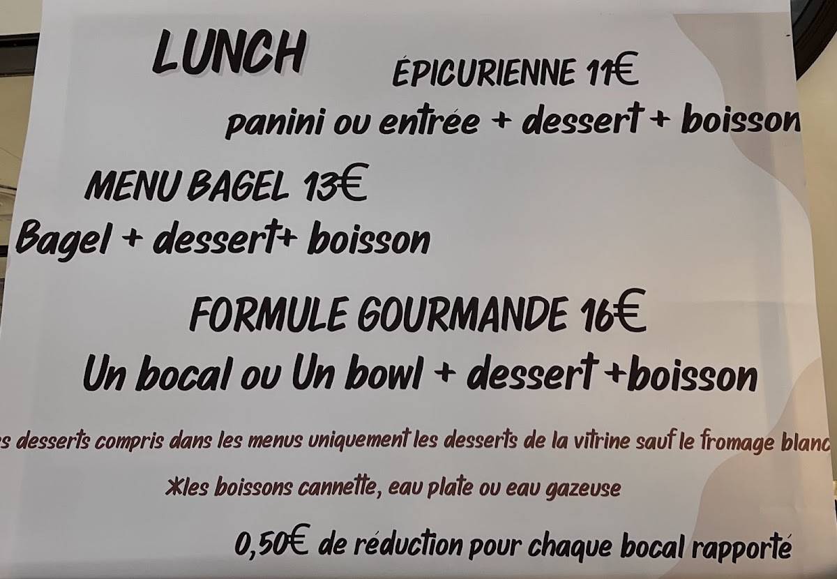 Menu de Le Daily-Ric rue hôtel des postes
