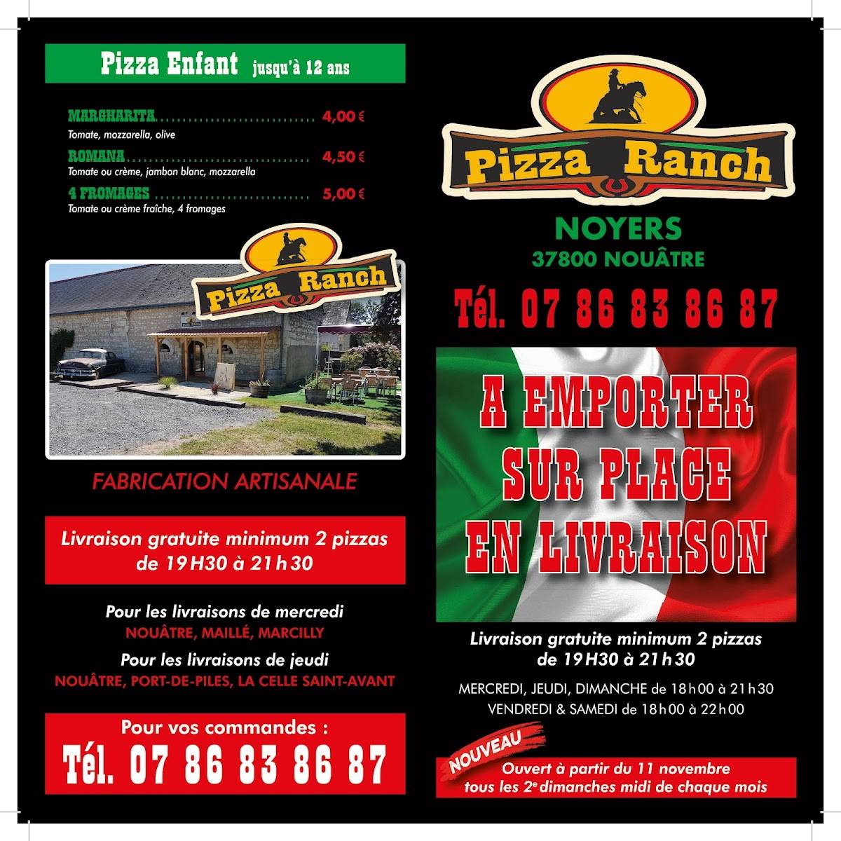 Menu de Pizza Ranch