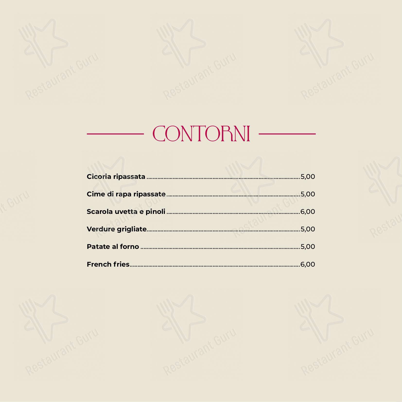 Menu bar per Ristorante Carnosa Roma Prati ristorante