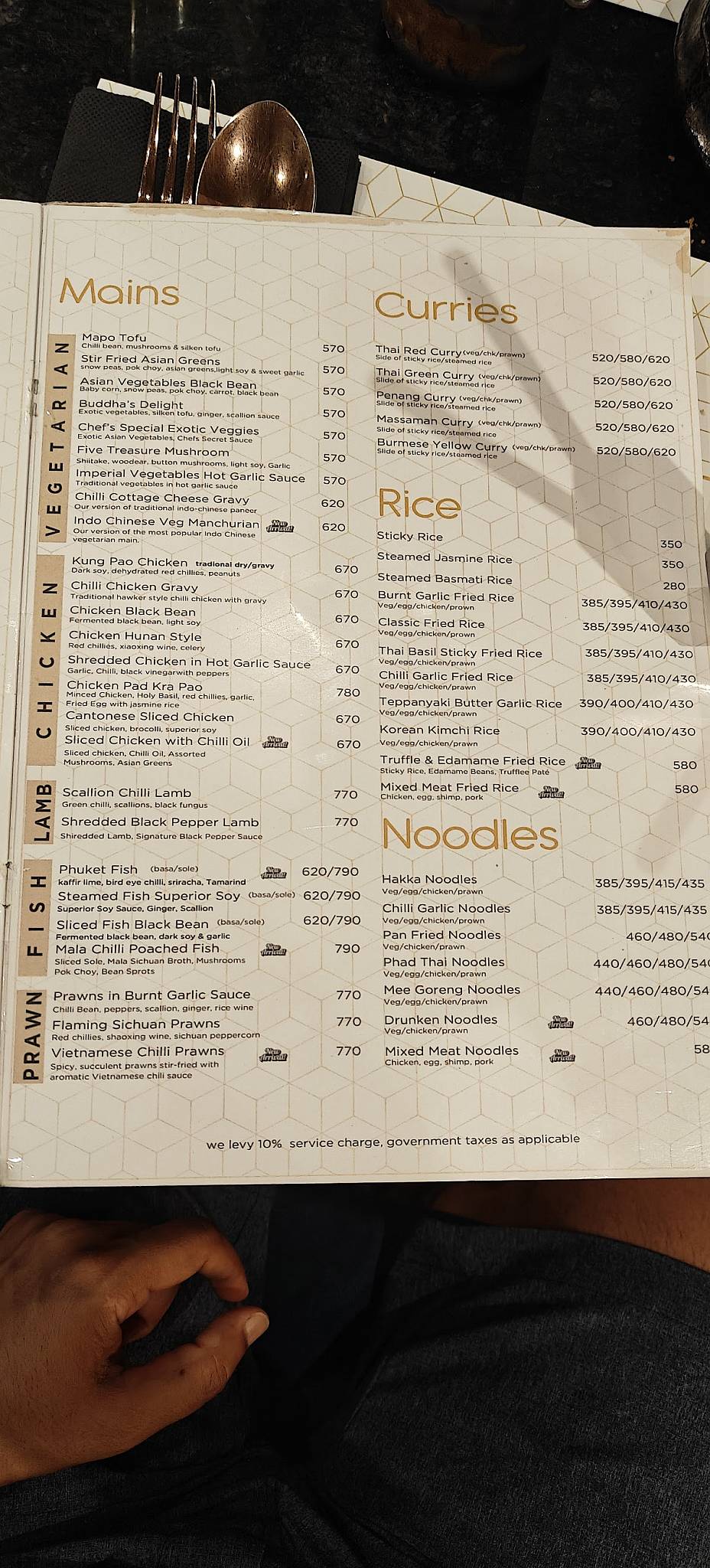 Sticky Rice menu