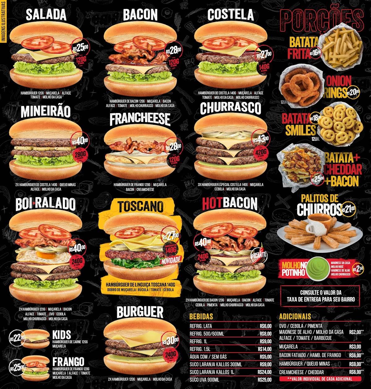 Boi Ralado cardápio