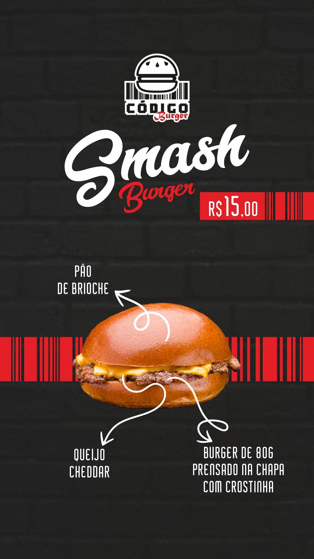 Código Burger cardápio