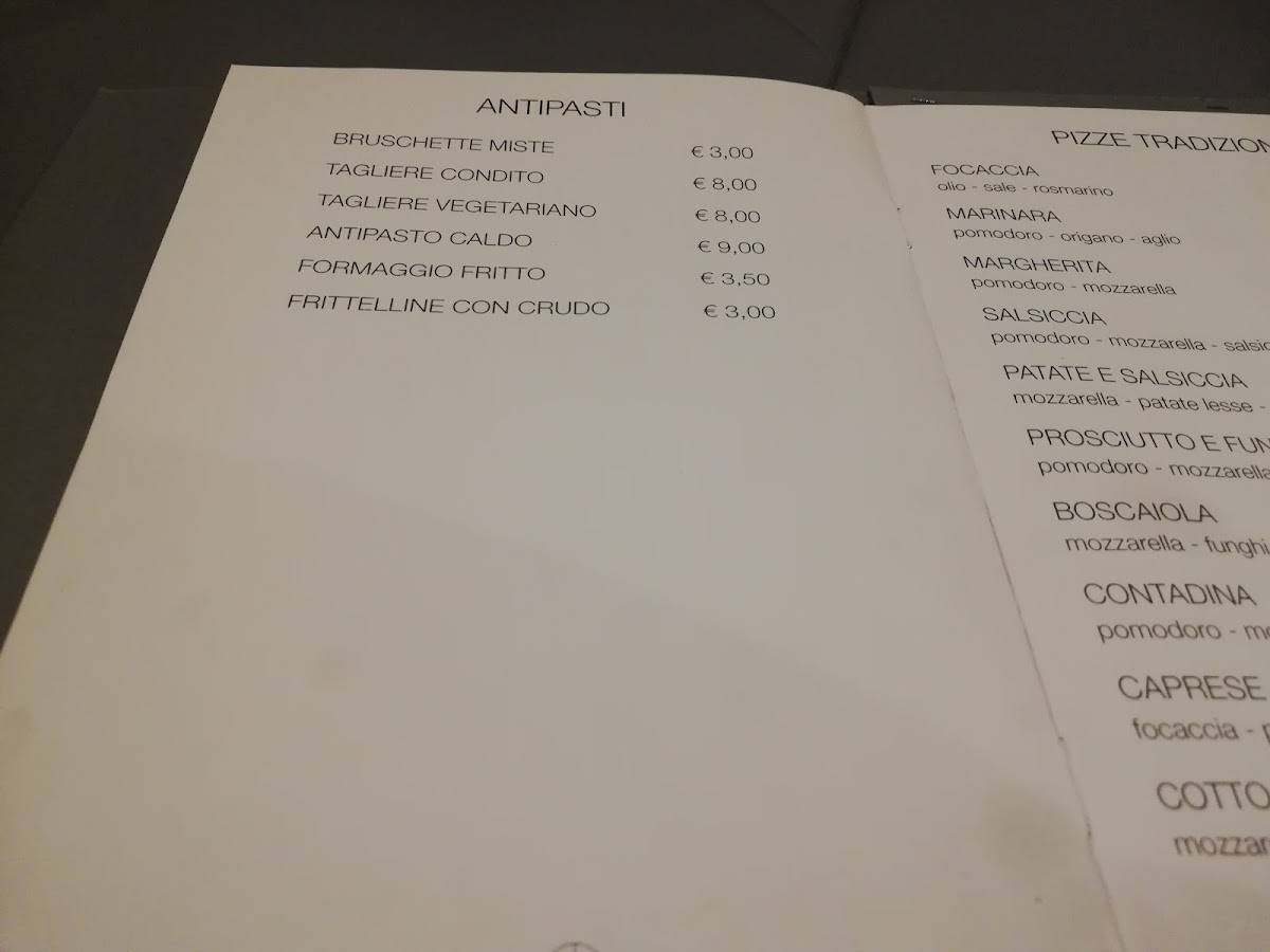 Menu di Condito 
