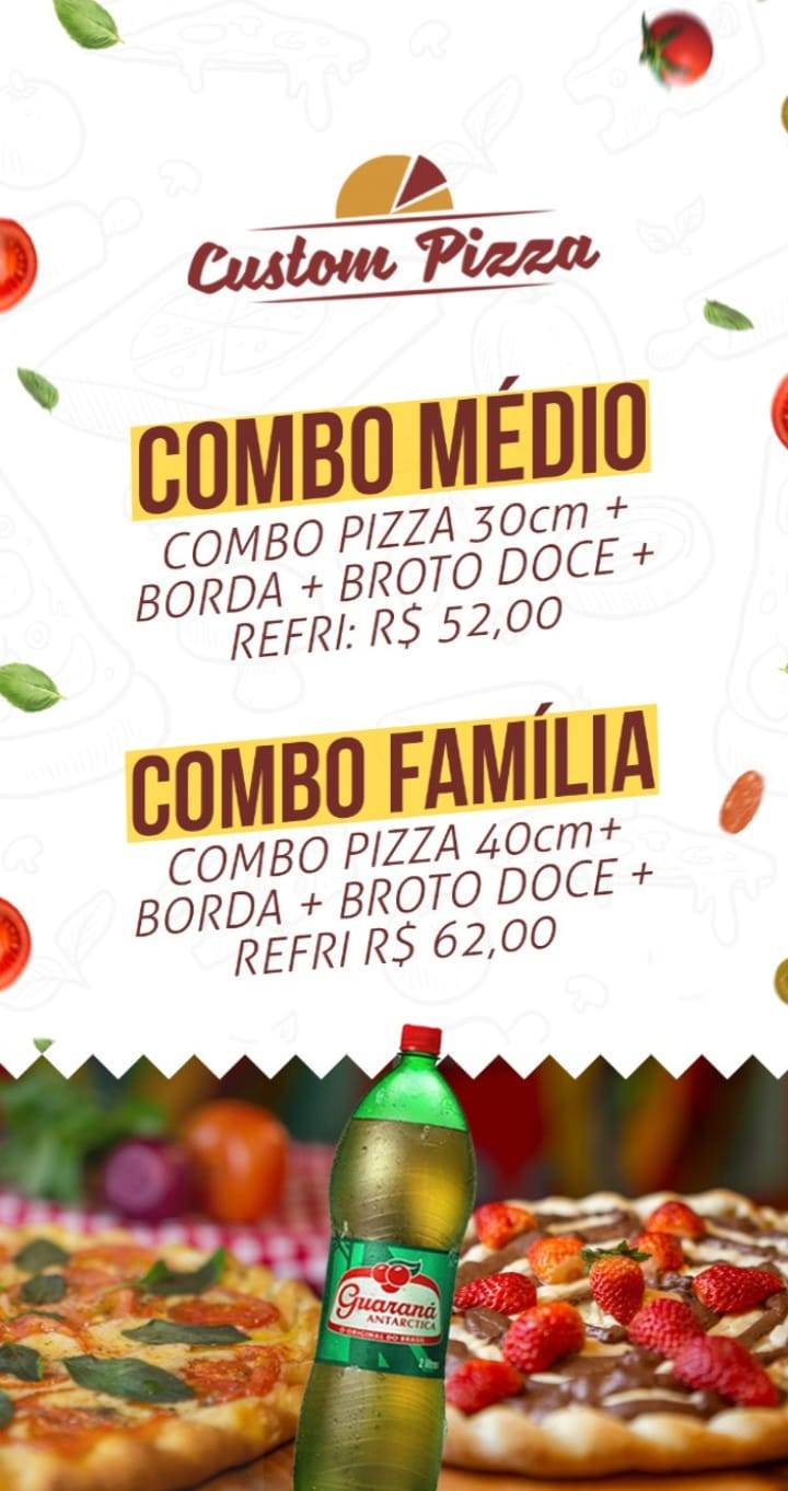 Custom Pizza cardápio