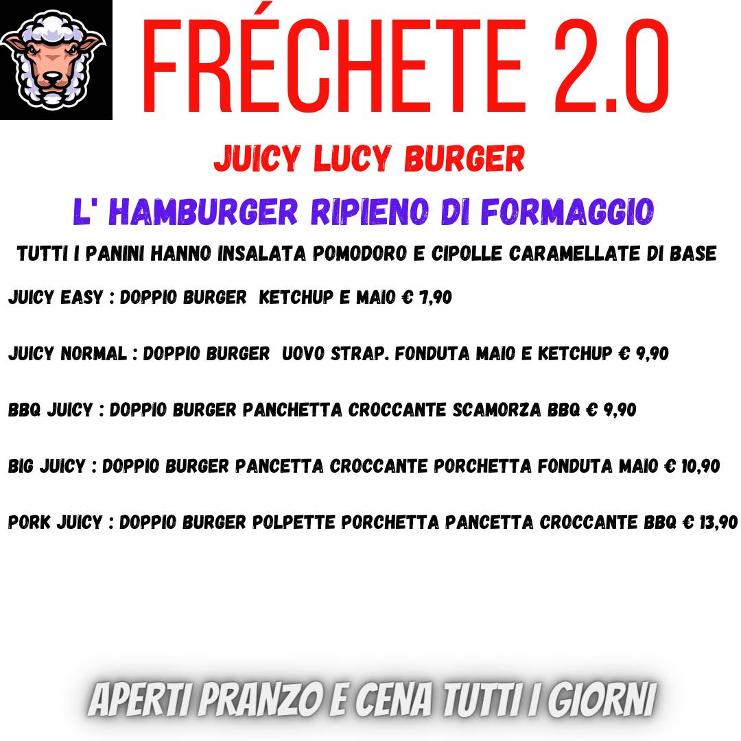 Menu di Frechete 