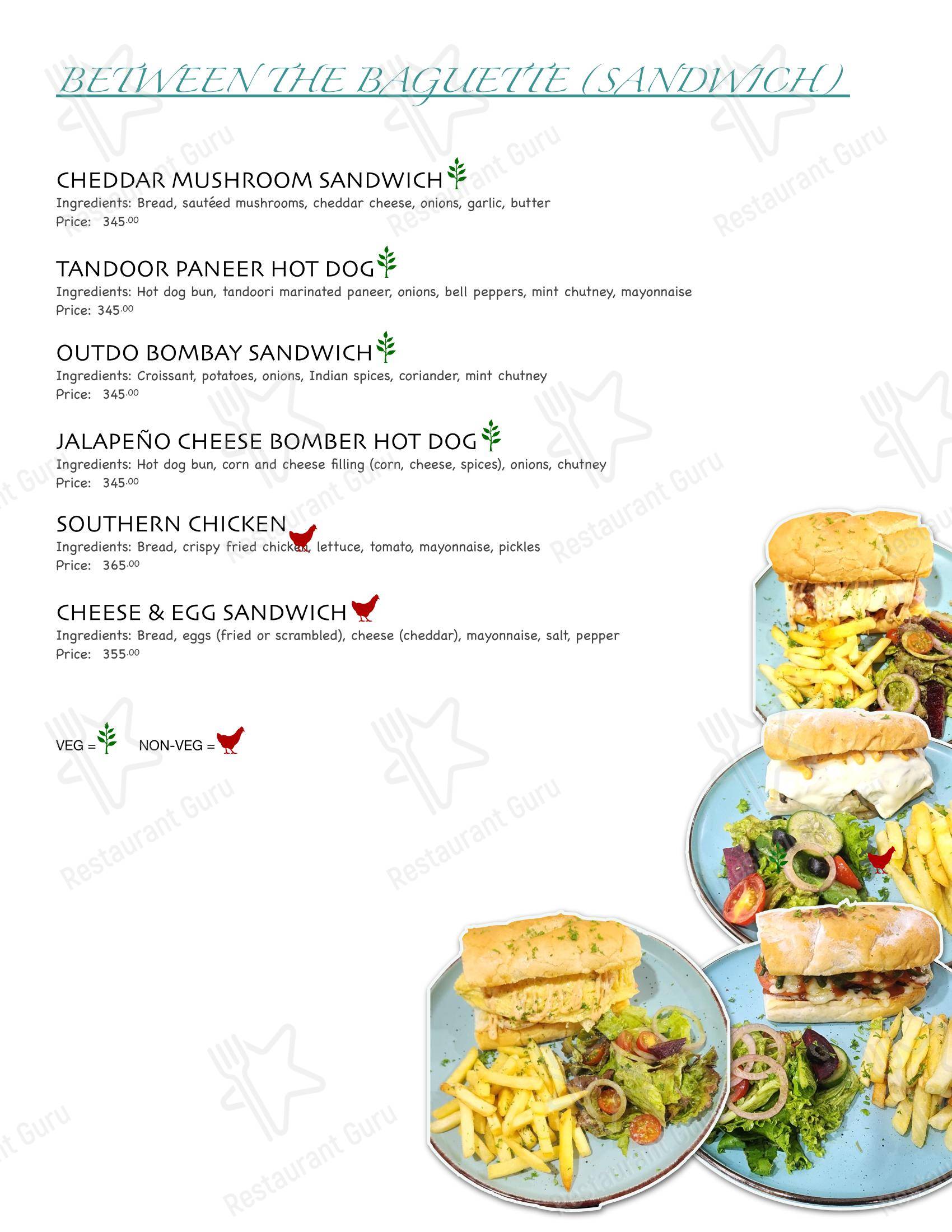 Menu for OutDo Restro in Pune