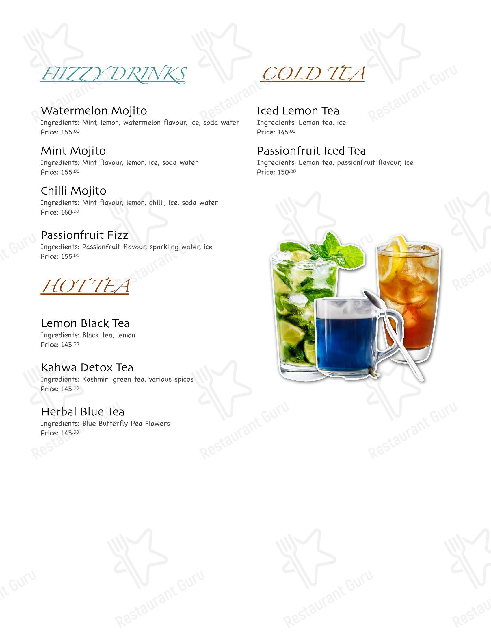 OutDo Restro in Pune - Menu bar