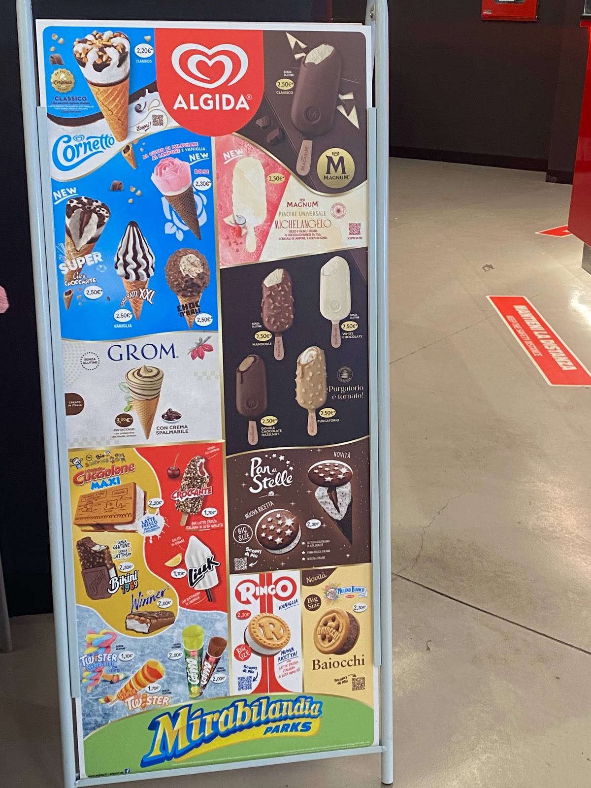 Menu di Paddock Caffè 