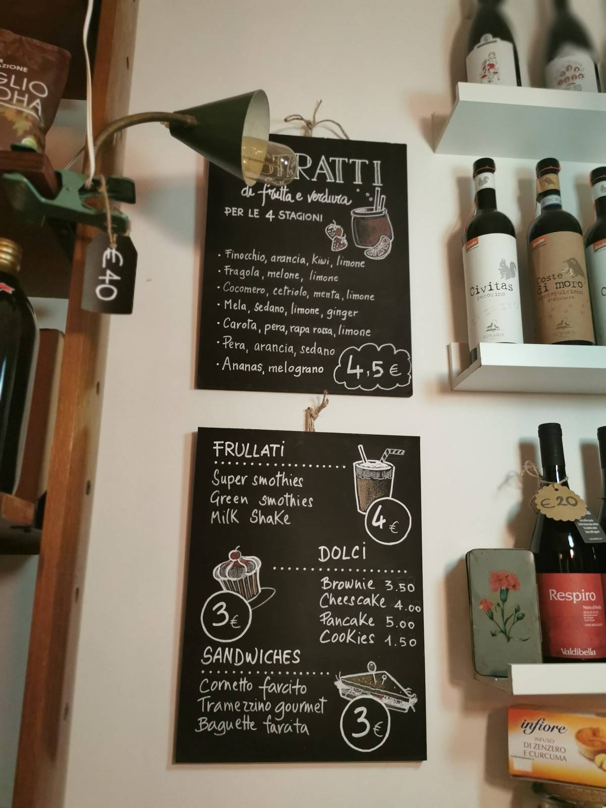 Menu di Vicolotto Vini e Sapori 