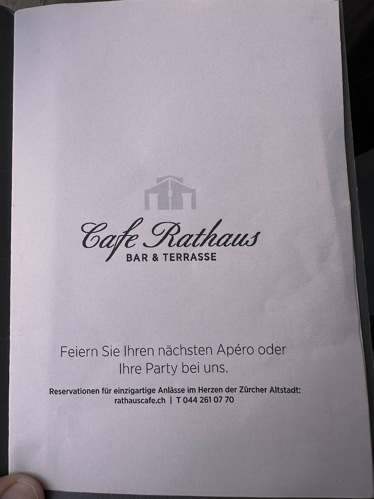 Menu di Rathaus-Café 