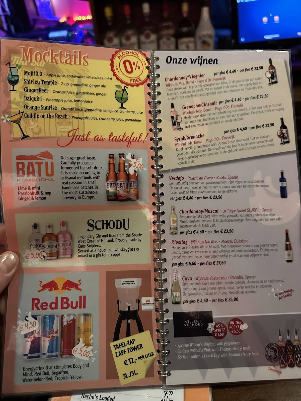 Menu de Bar de Stulp