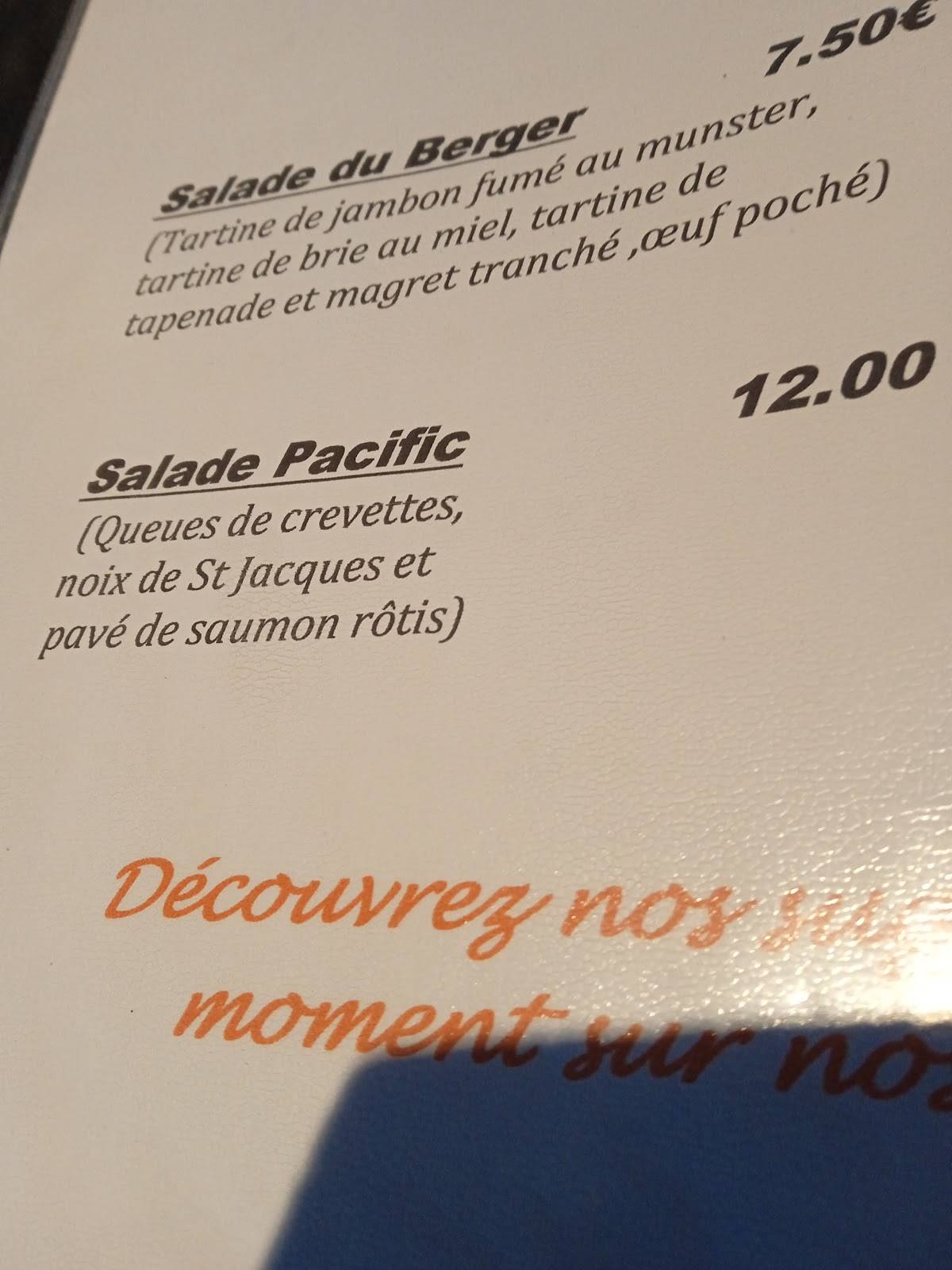 Menu de Restaurant Le Ranch ( Moselle ) OTTONVILLE/RICRANGE