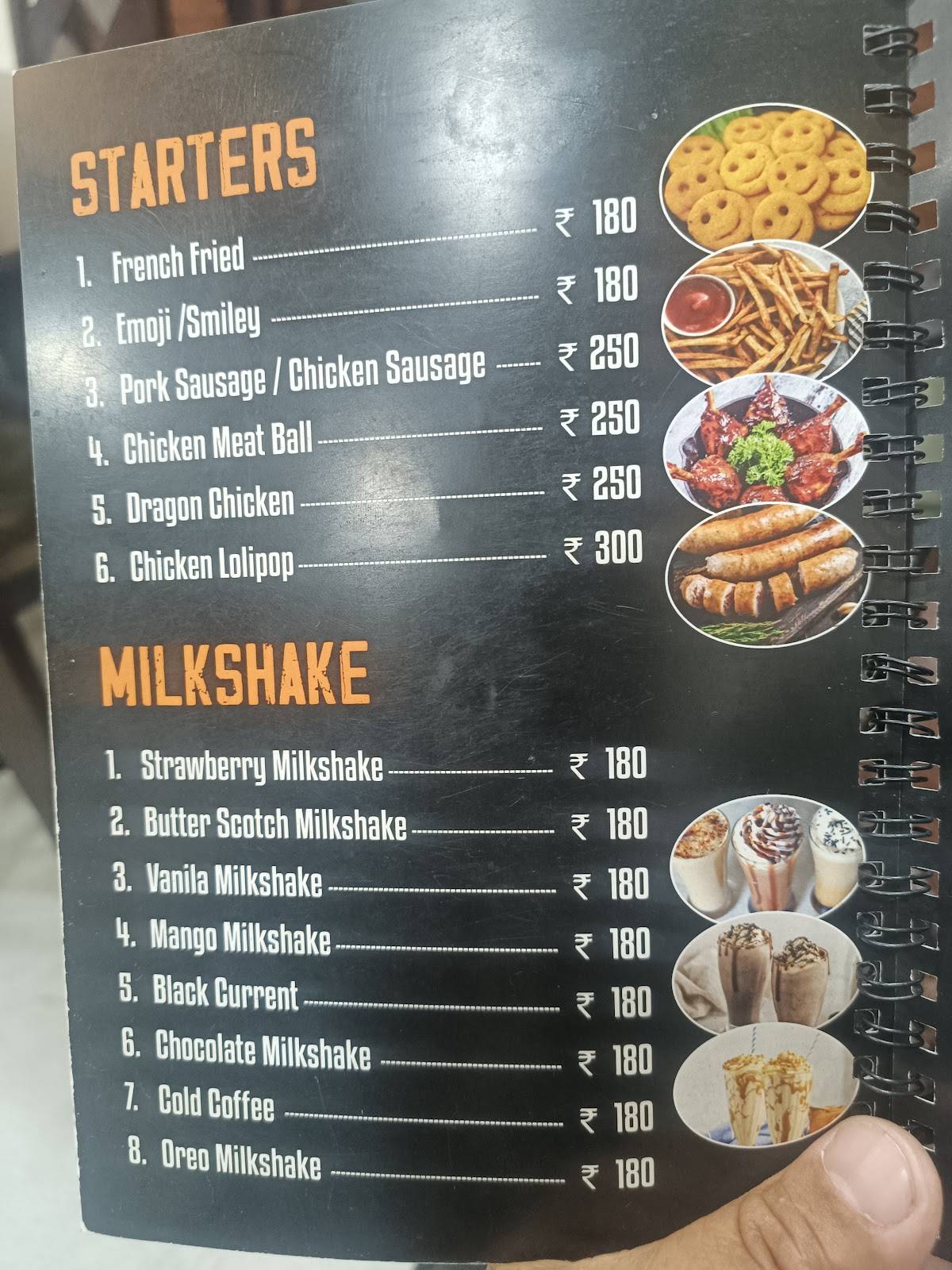R K Restaurant menu