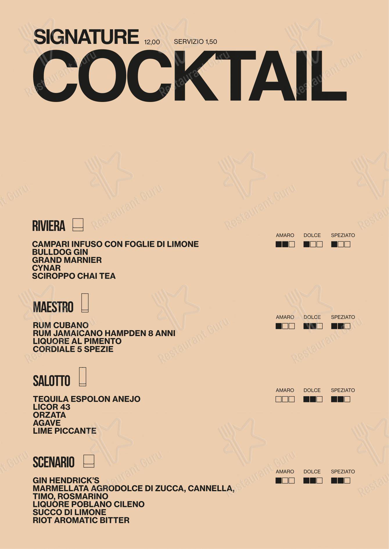 Riot Concept Store in Napoli - Menu