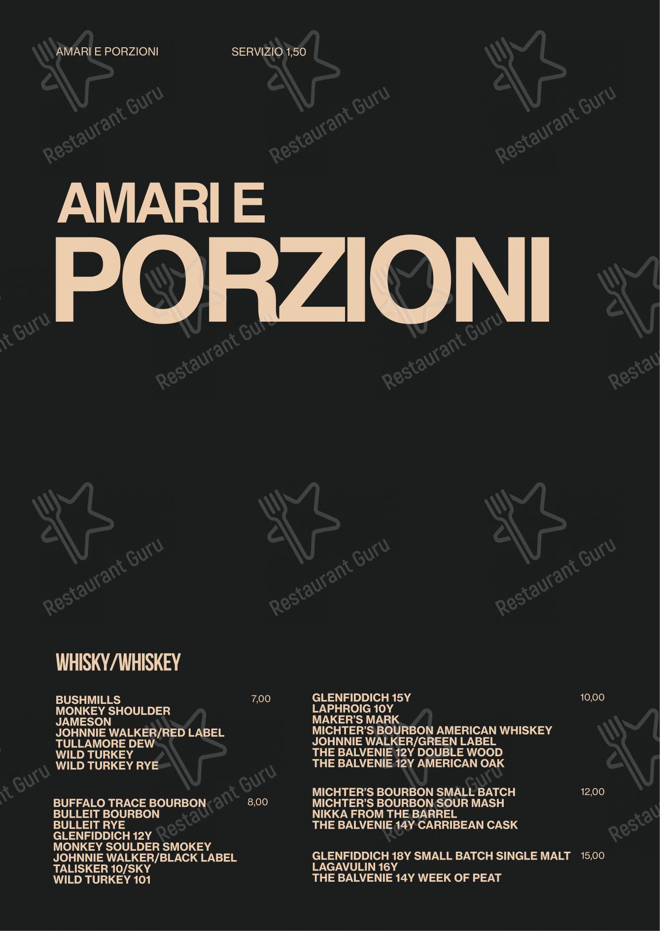 Menu per Riot Concept Store in Napoli