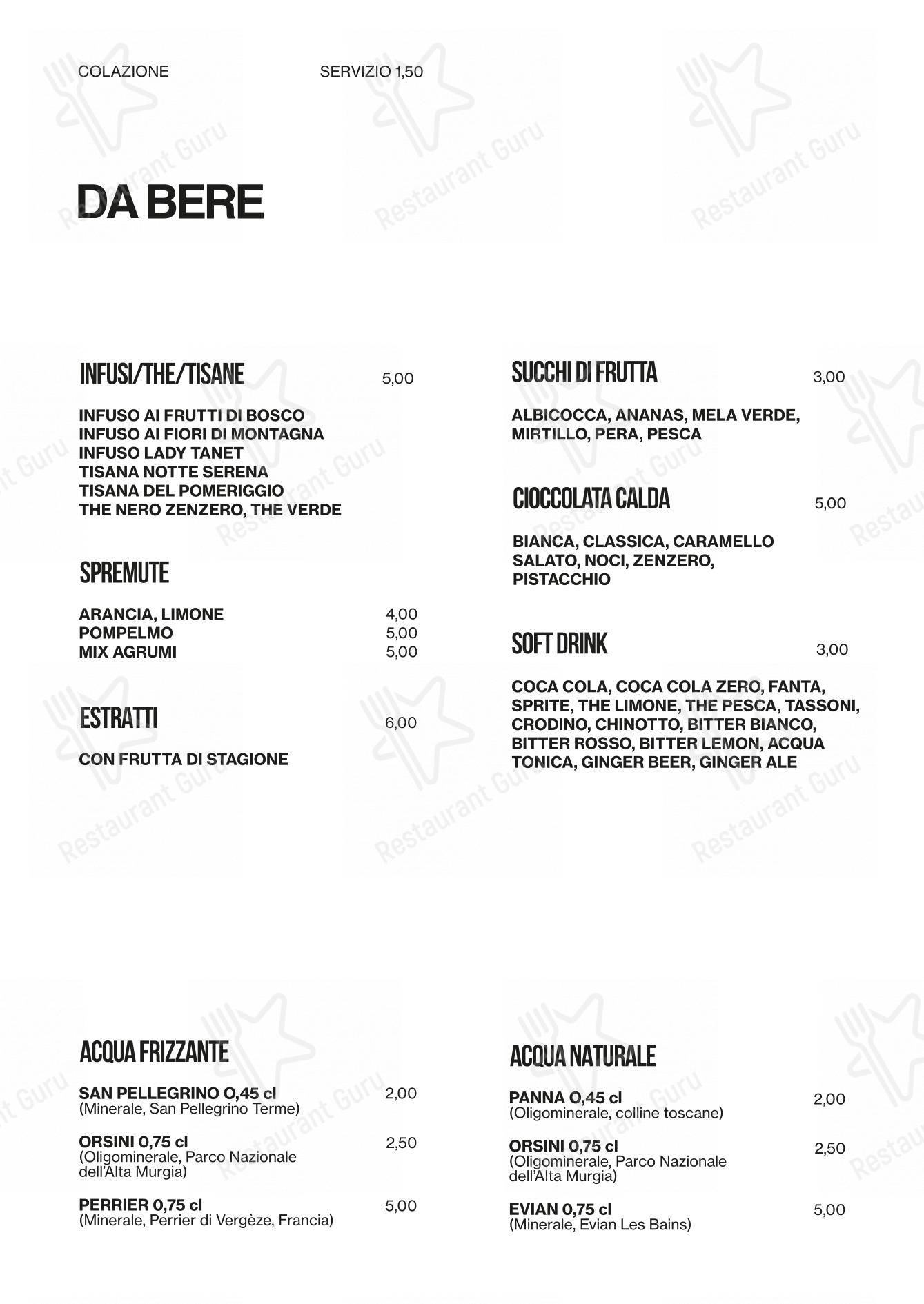 Riot Concept Store in Napoli - Menu