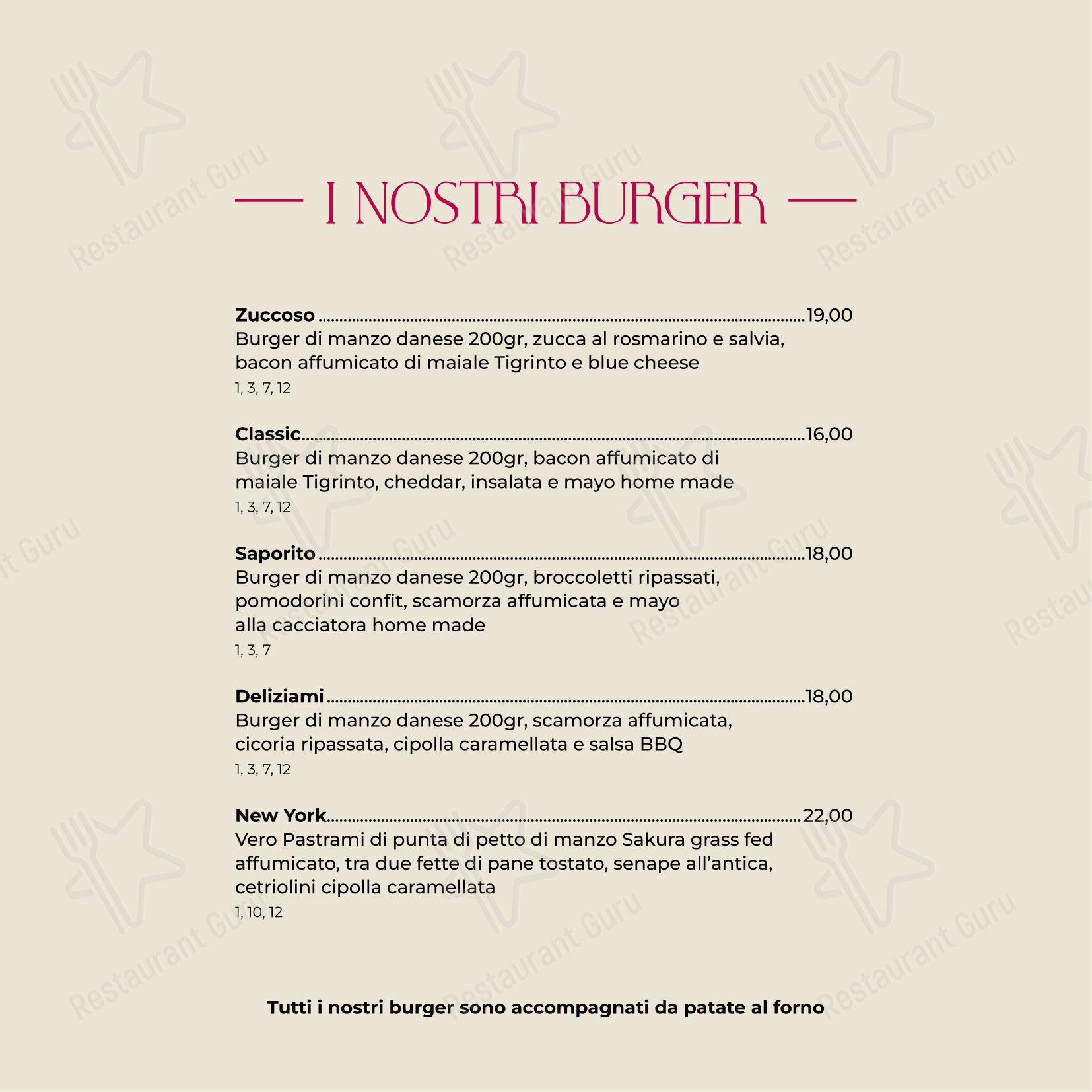 Menu per Ristorante Carnosa Roma Prati ristorante