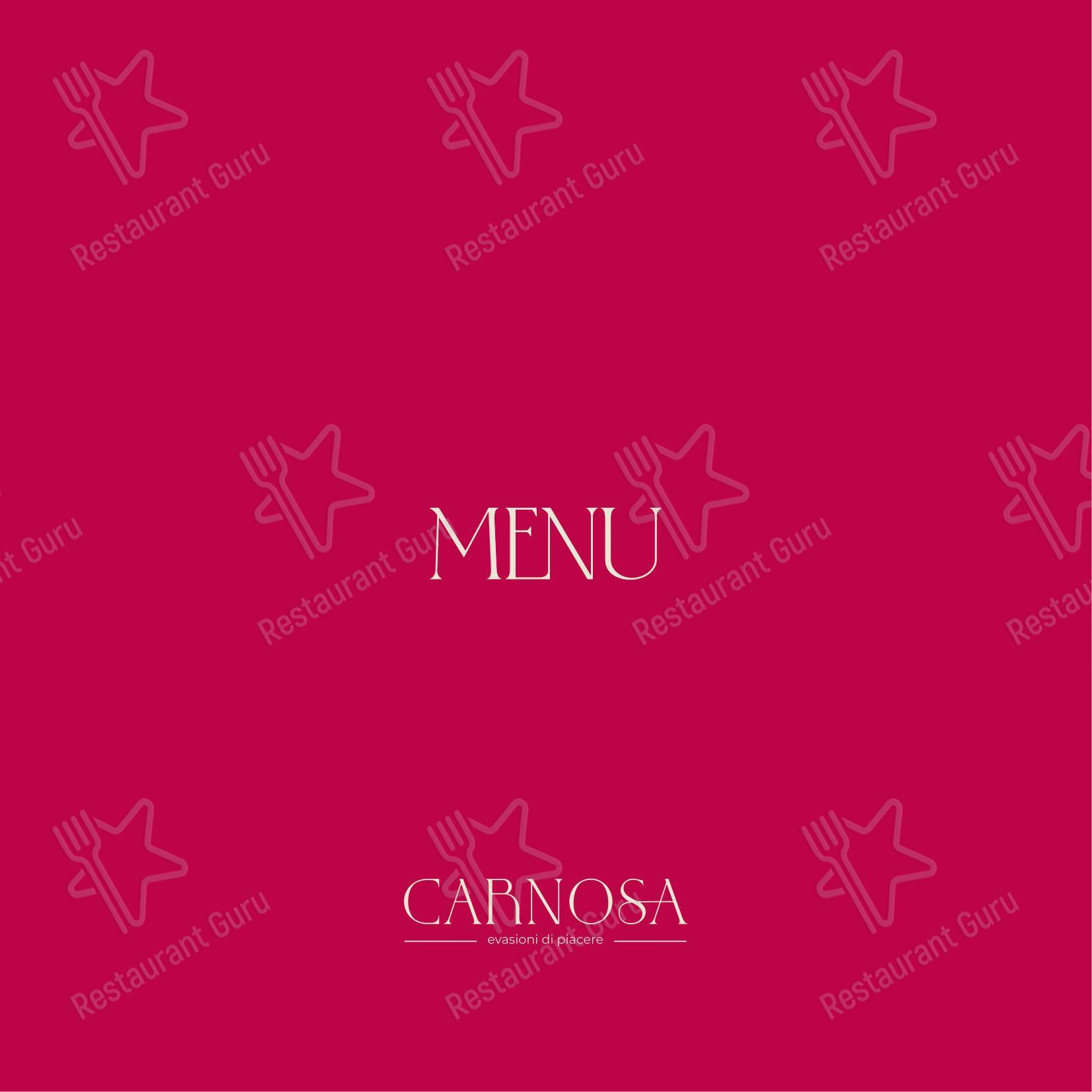 Ristorante Carnosa Roma Prati in Roma - Menu bar