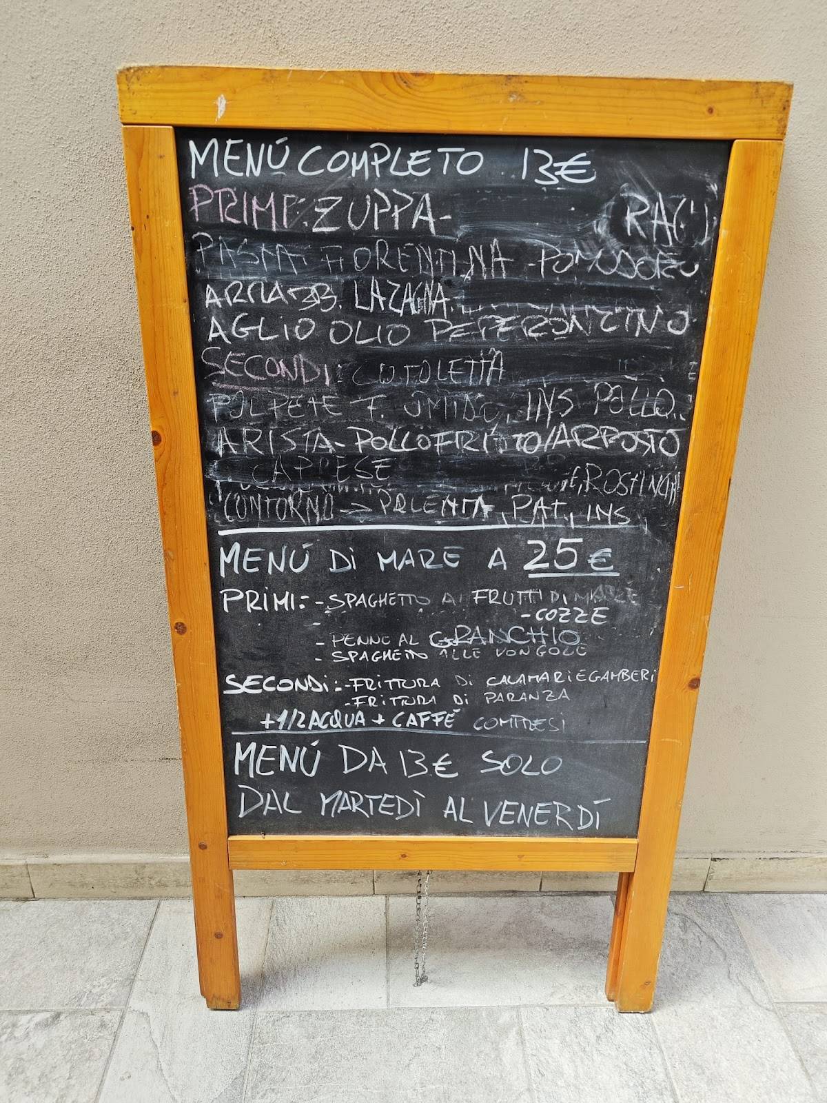 Menu di Ristorante Neccio 