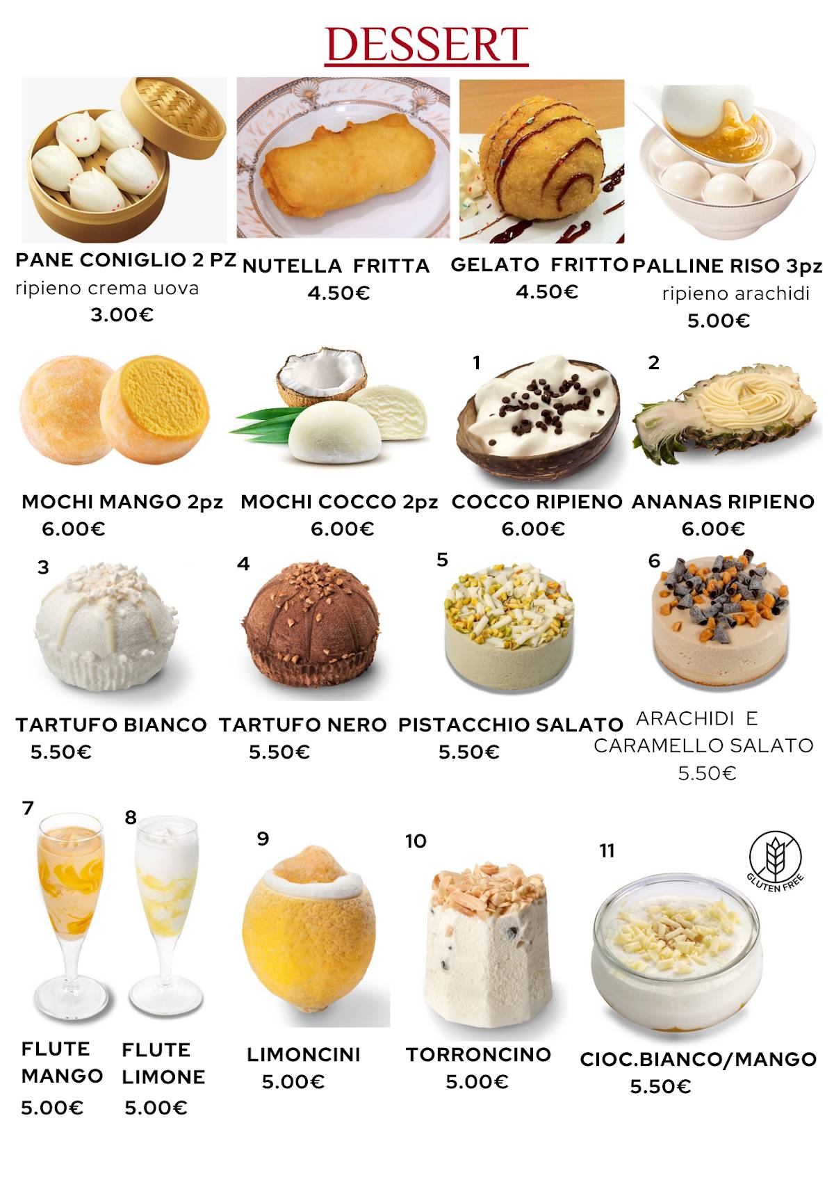 Menu di Ristorante Sakura 