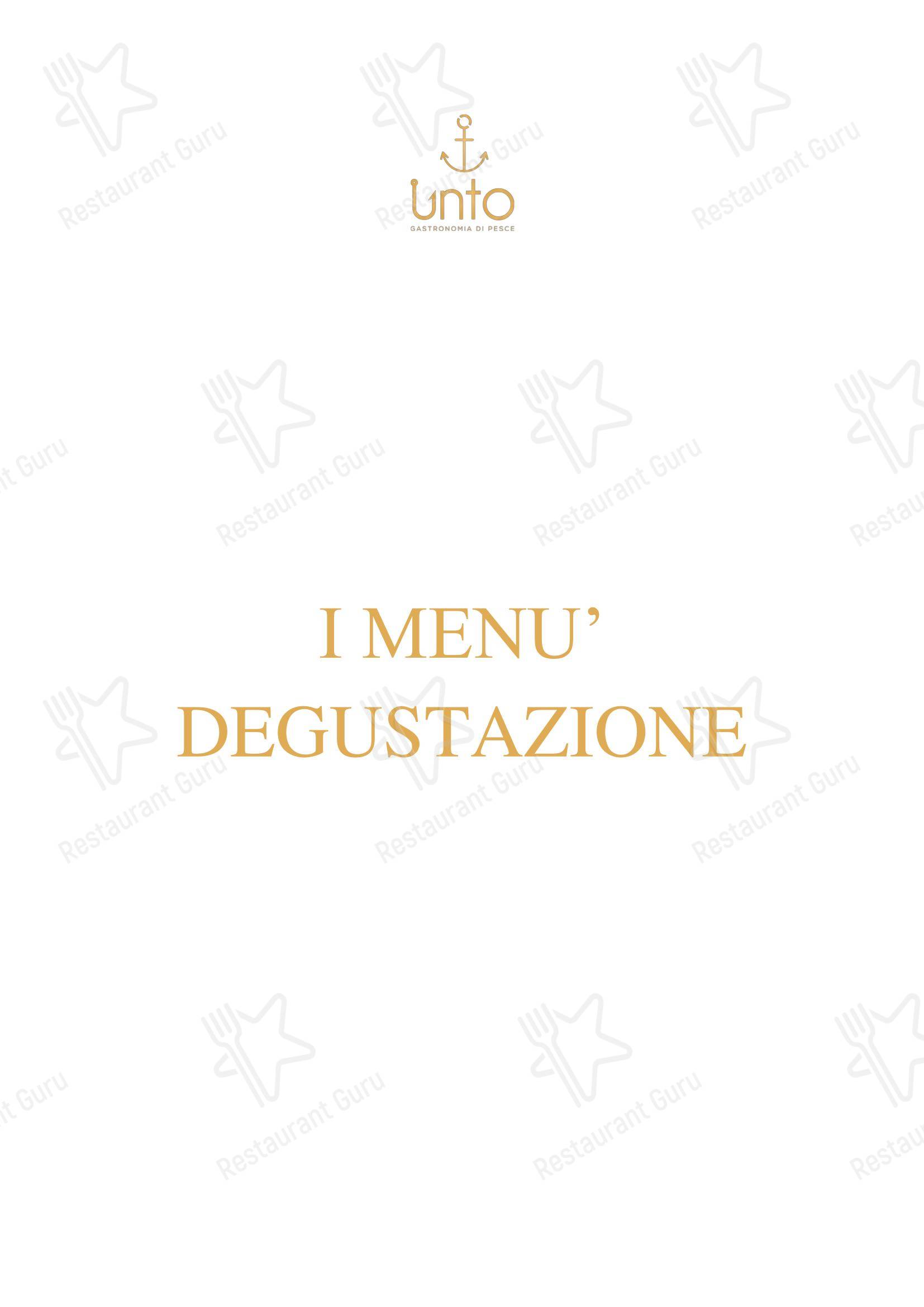 Menu bar per Ristorante Unto in Terni
