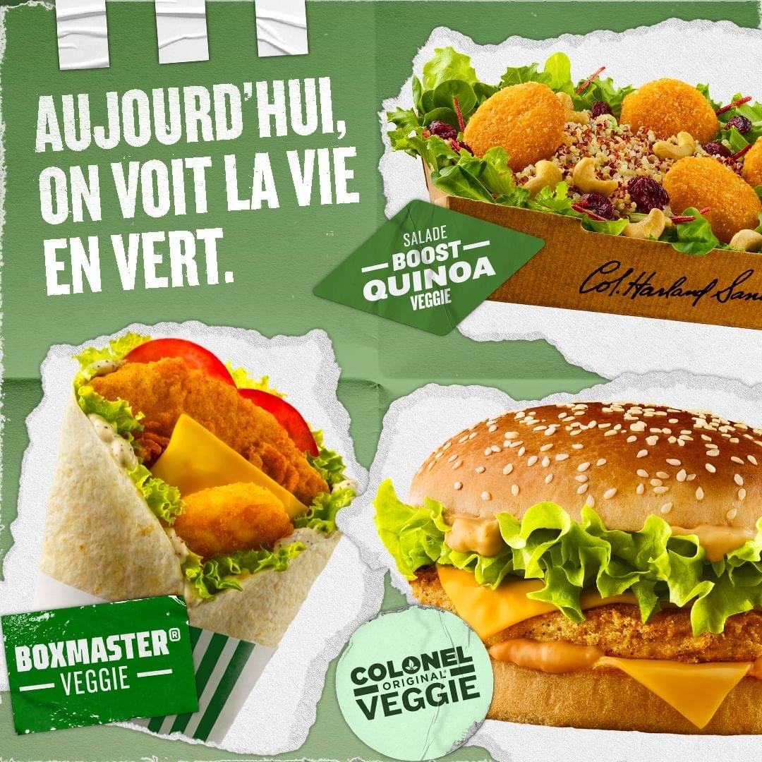Menu de KFC Lille Roubaix