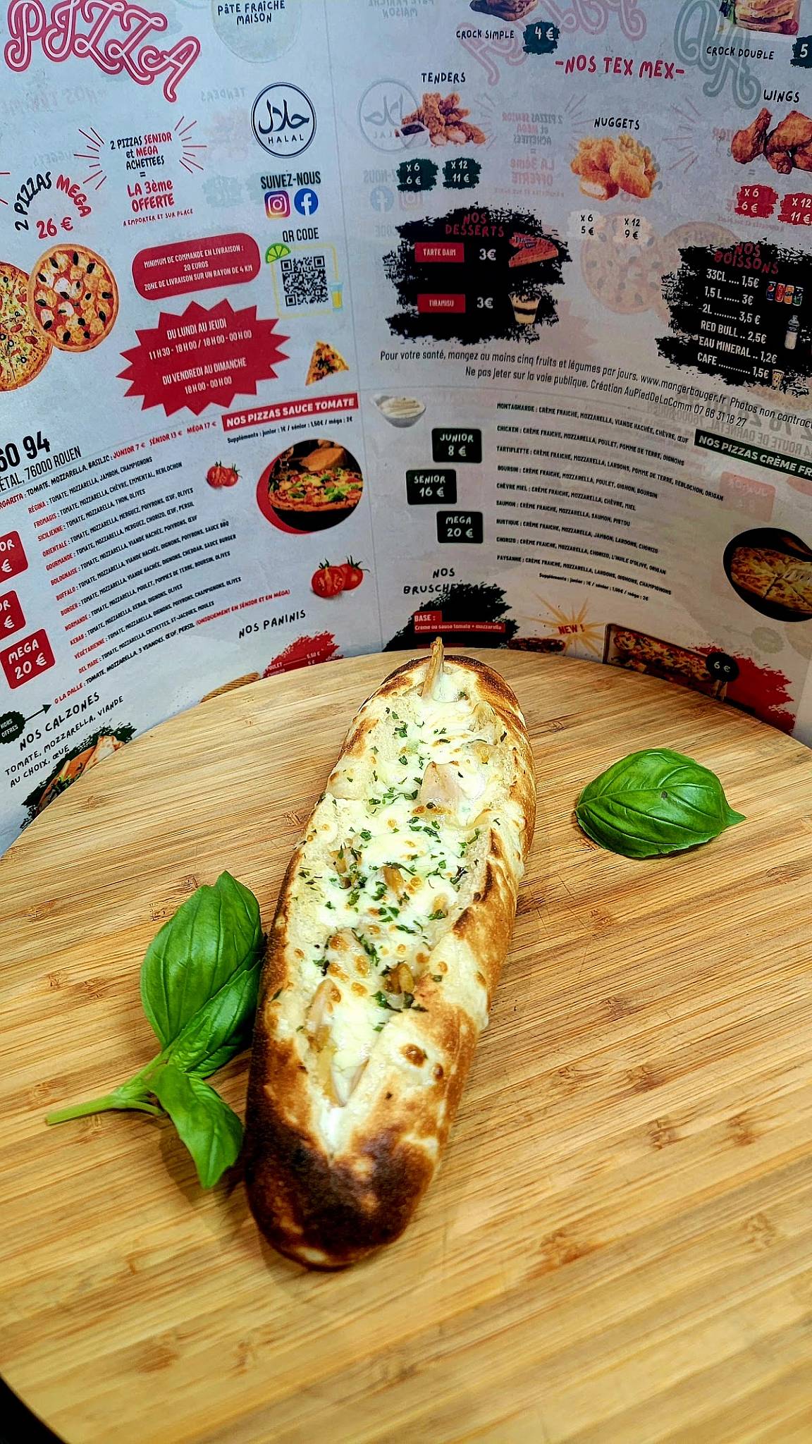 Menu de AD PIZZA ROUEN ( halal )