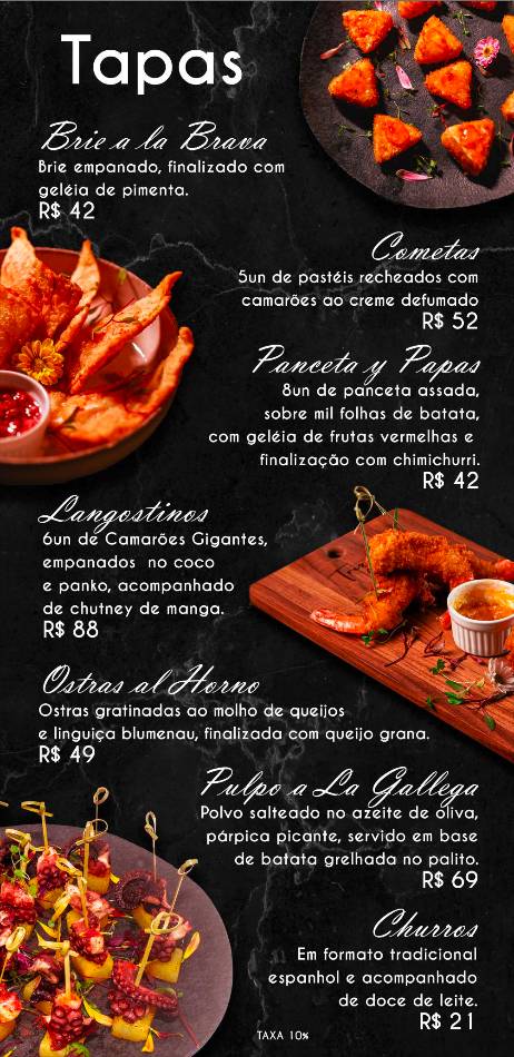 Trezze Rooftop cardápio