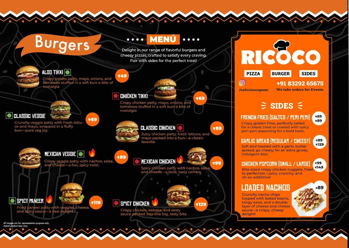 Cafe Ricoco menu