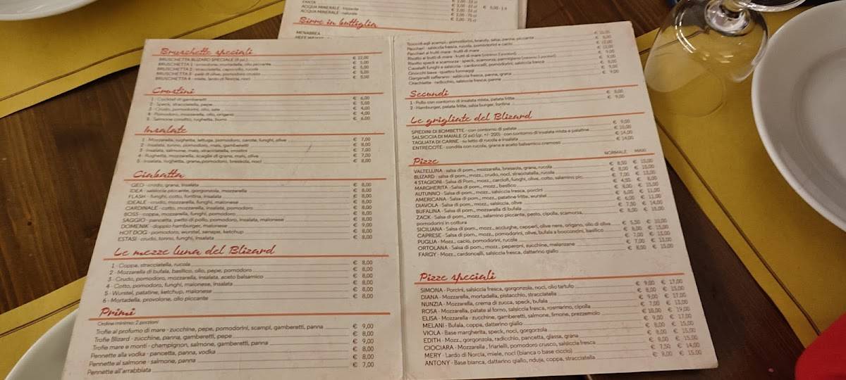 Menu di Blizard 