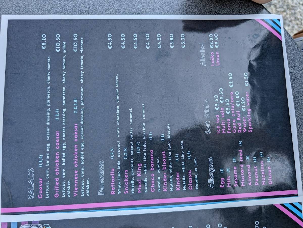 Menu di COME BACK BURGER, RISTOV ROBERT S.P. 