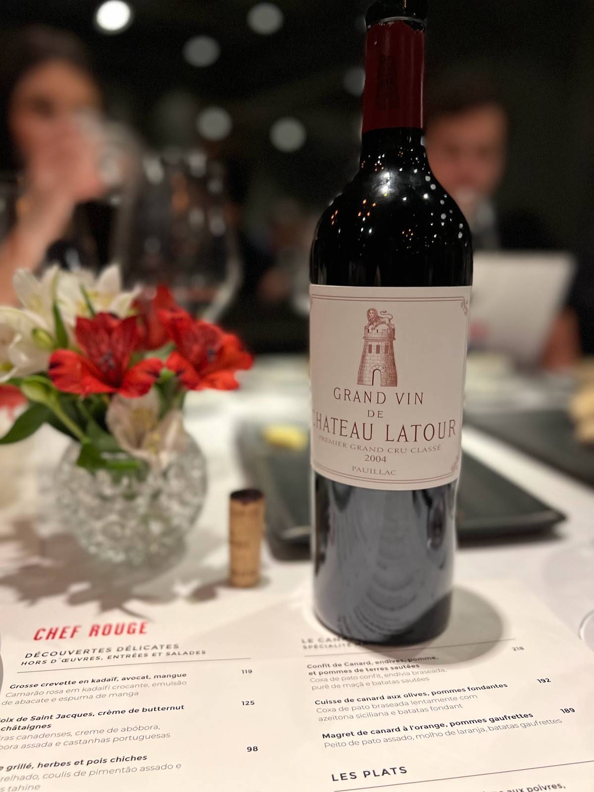 Chef Rouge cardápio