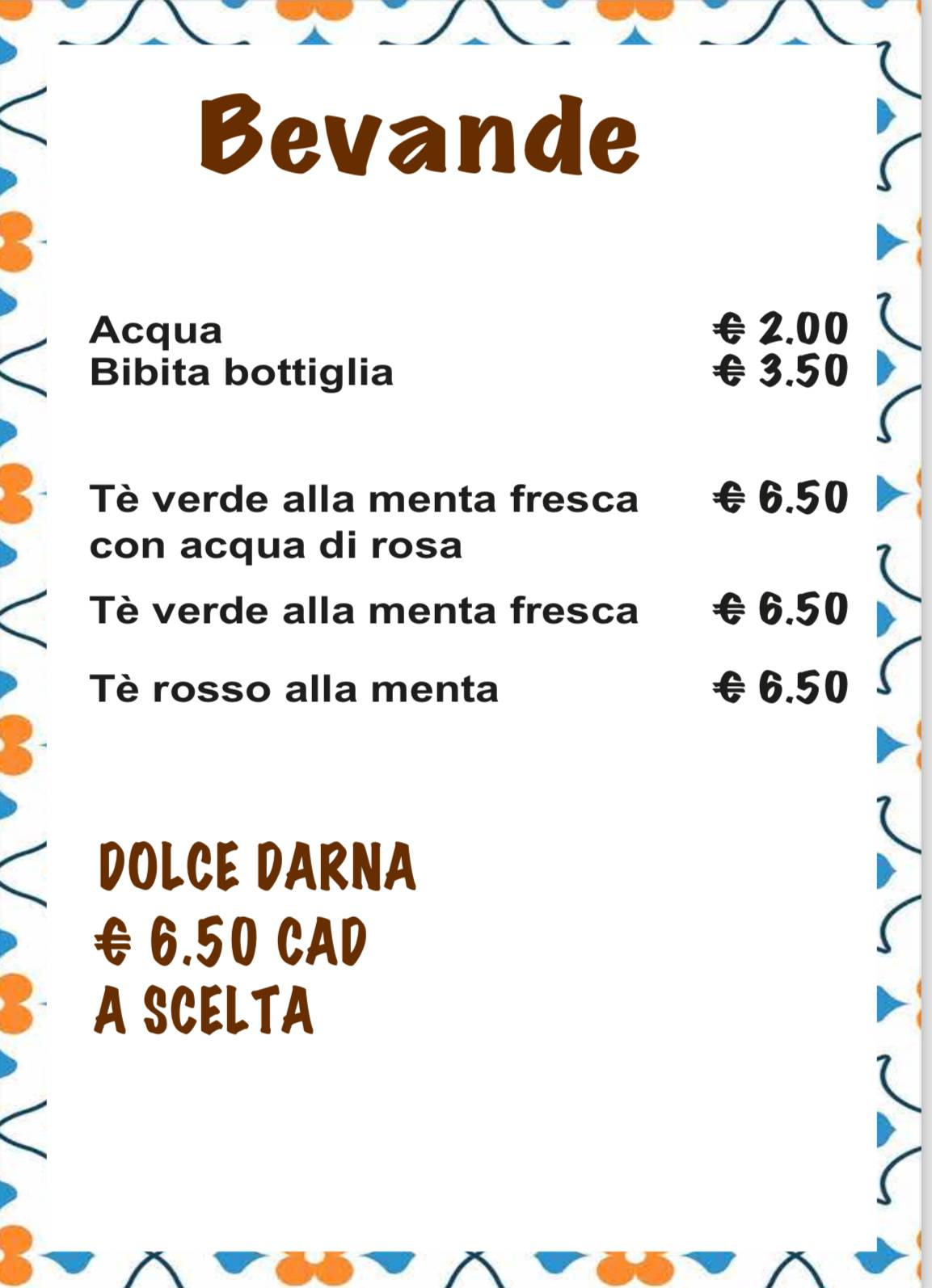 Menu di Darna Ristorante 